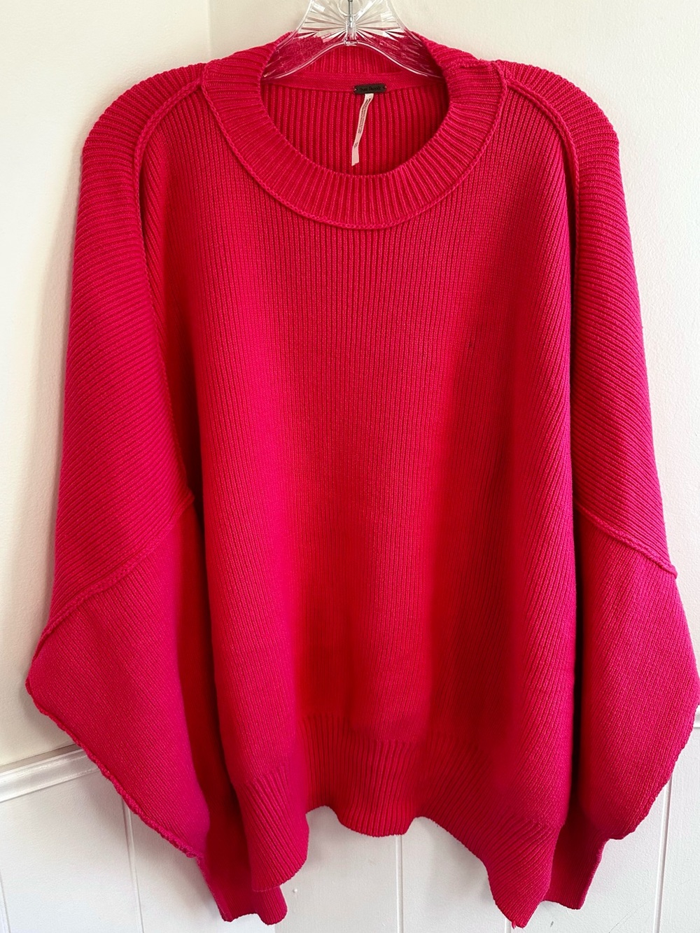 Free People Easy Street Tunic‎ Strawberry Spritz Women's XS Oversized Ribbed